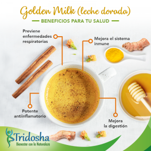 Golden milk beneficios Tridosha